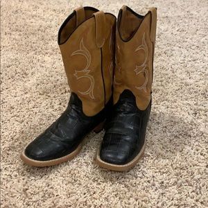 BOYS DBL BARREL COWBOY BOOTS